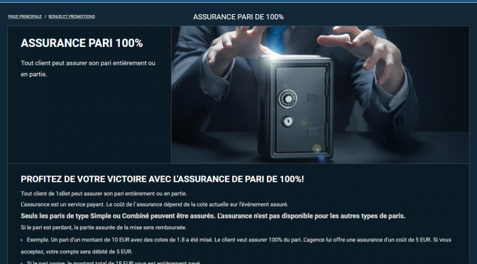 1xBet - Assurance pari 100%