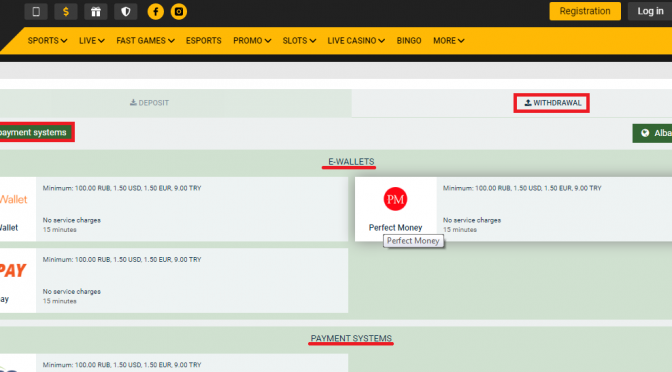 Melbet Méthodes de retrait